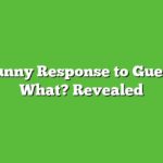 Funny Response to Guess What? Revealed